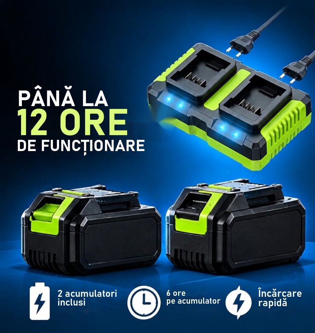 2 acumulatori de 21V included