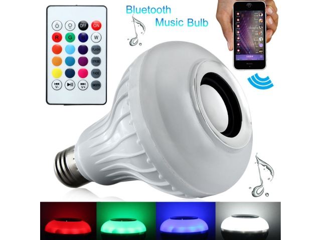 Led Bulb with Bluetooth Speaker